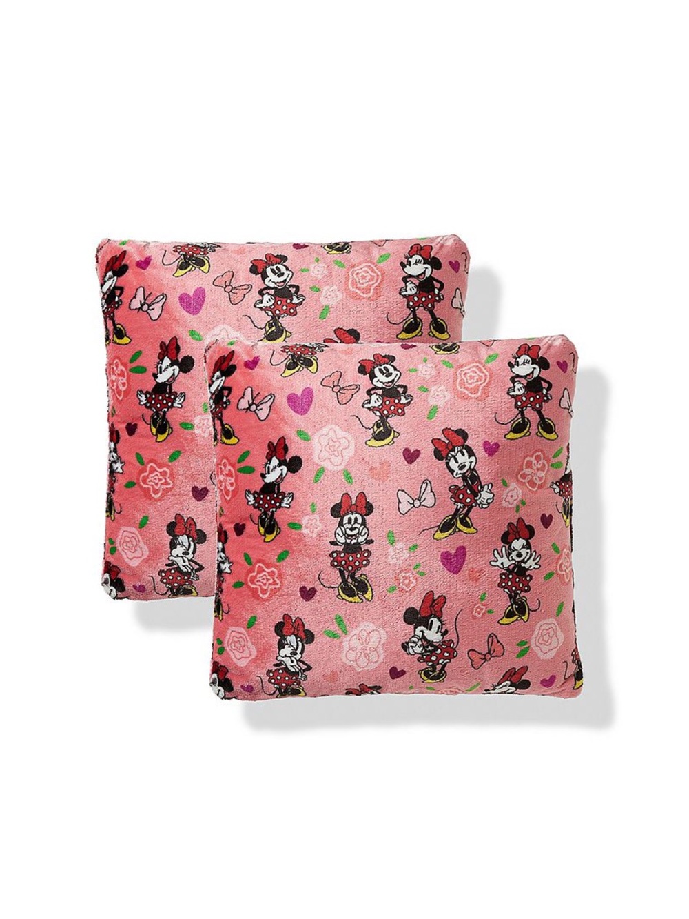 Disney's Minnie Mouse 16" × 16" Plush Throw Pillow 2-Pack Set by The Big One